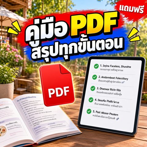 คู่มือ PDF สรุปทุกขั้นตอนของคอร์ส